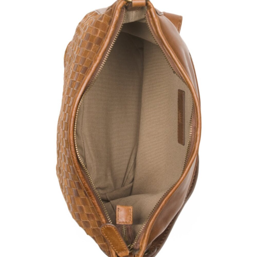 NEW FRYE Oriana Leather Hobo  bag cognac 1465tn - Picture 3 of 4